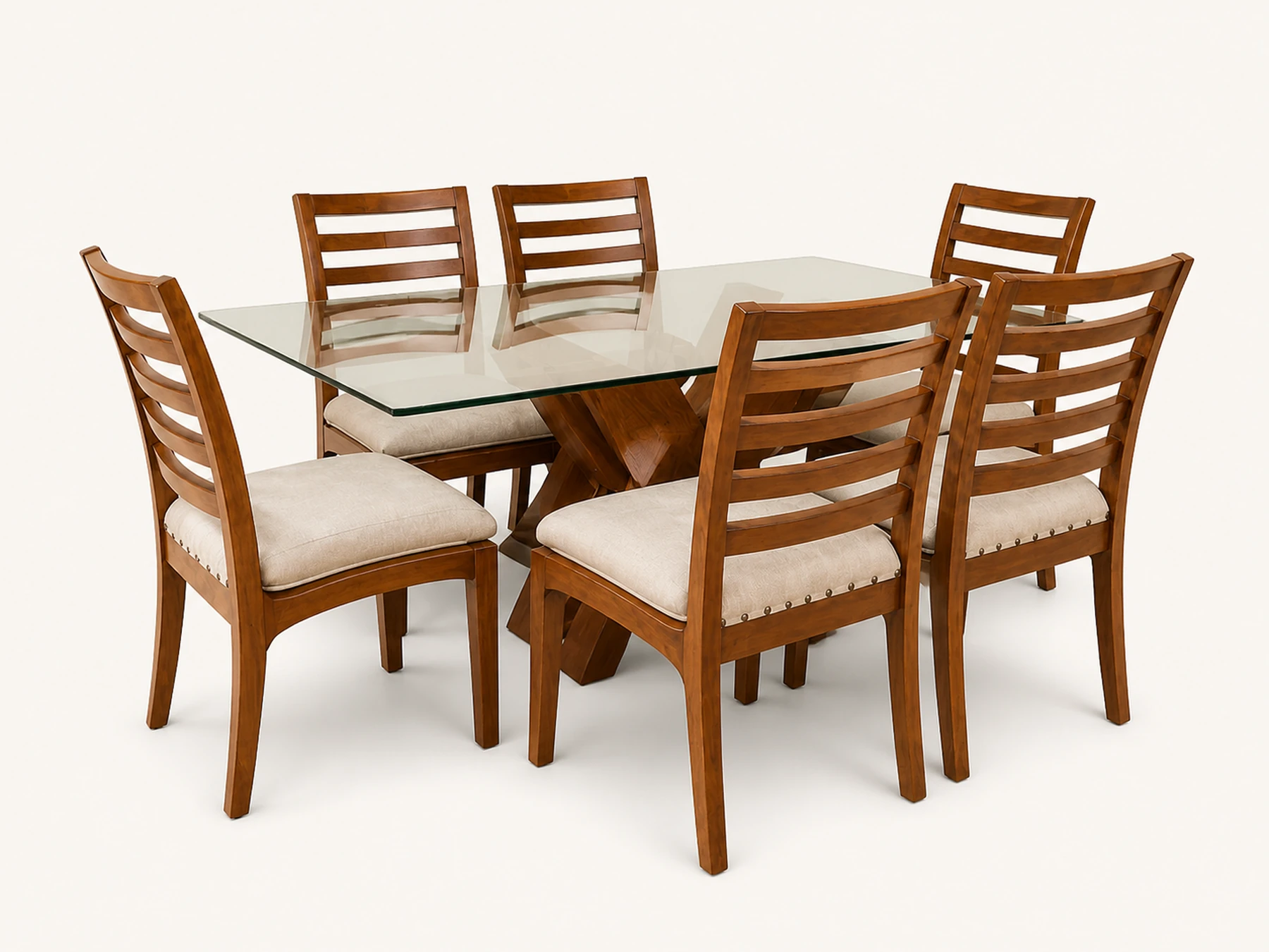 Comedor Belfast Three Towers — Comedores en roble y raulí, hecho a mano por Munay Cueros Chile