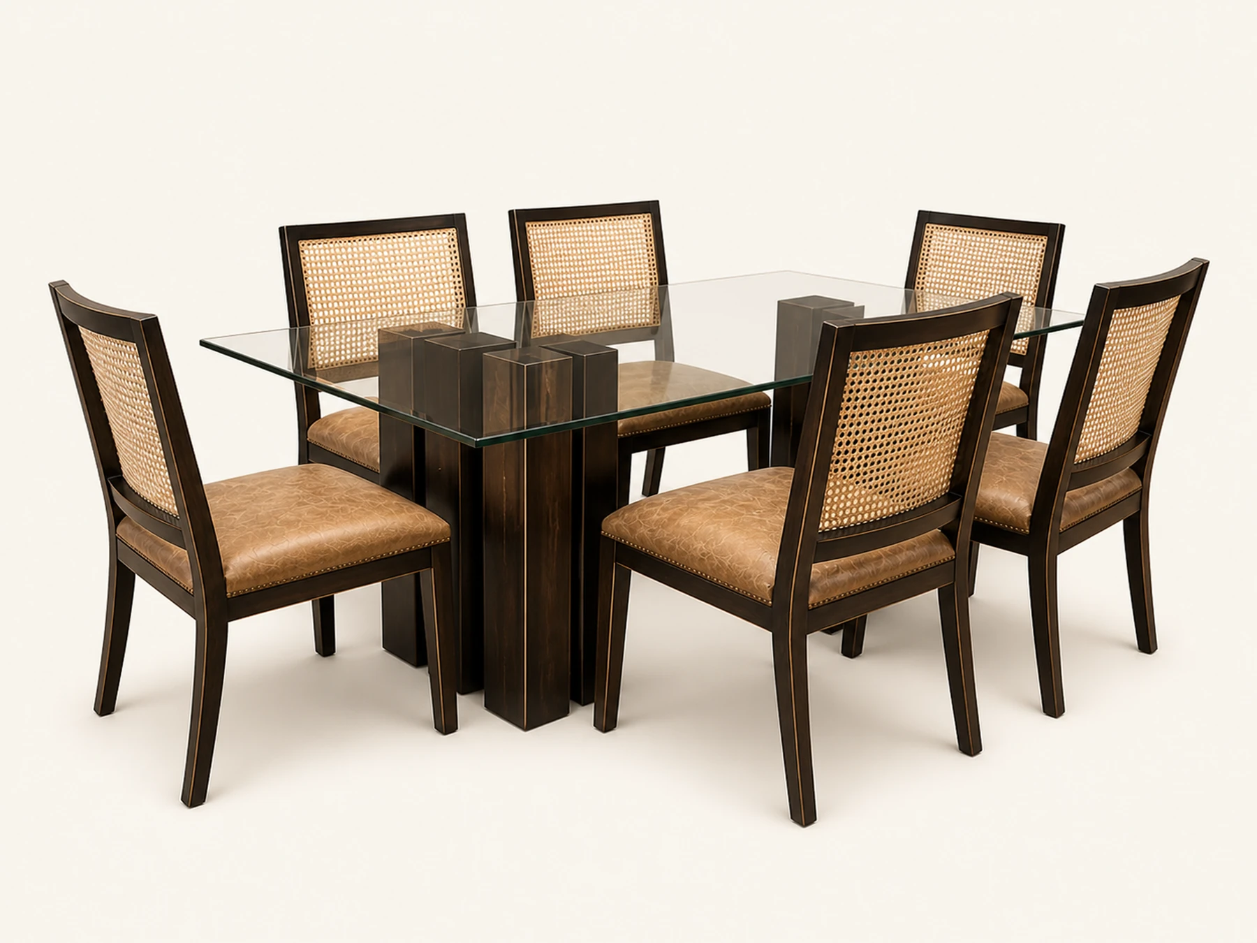 Comedor Three Towers — Comedores en roble y raulí, hecho a mano por Munay Cueros Chile