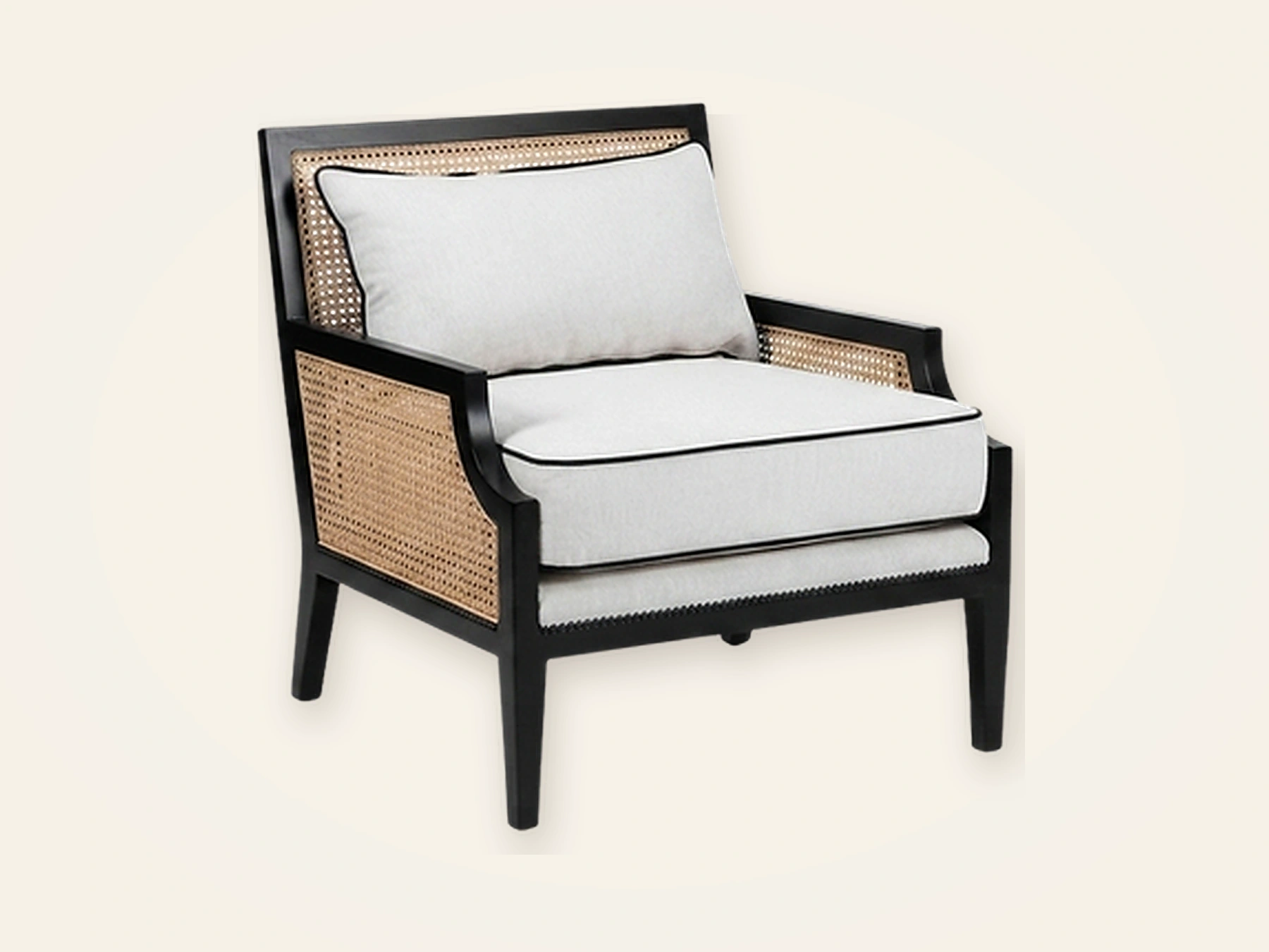 Copperfield — Sillones & Poltronas en lino natural, hecho a mano por Munay Cueros Chile