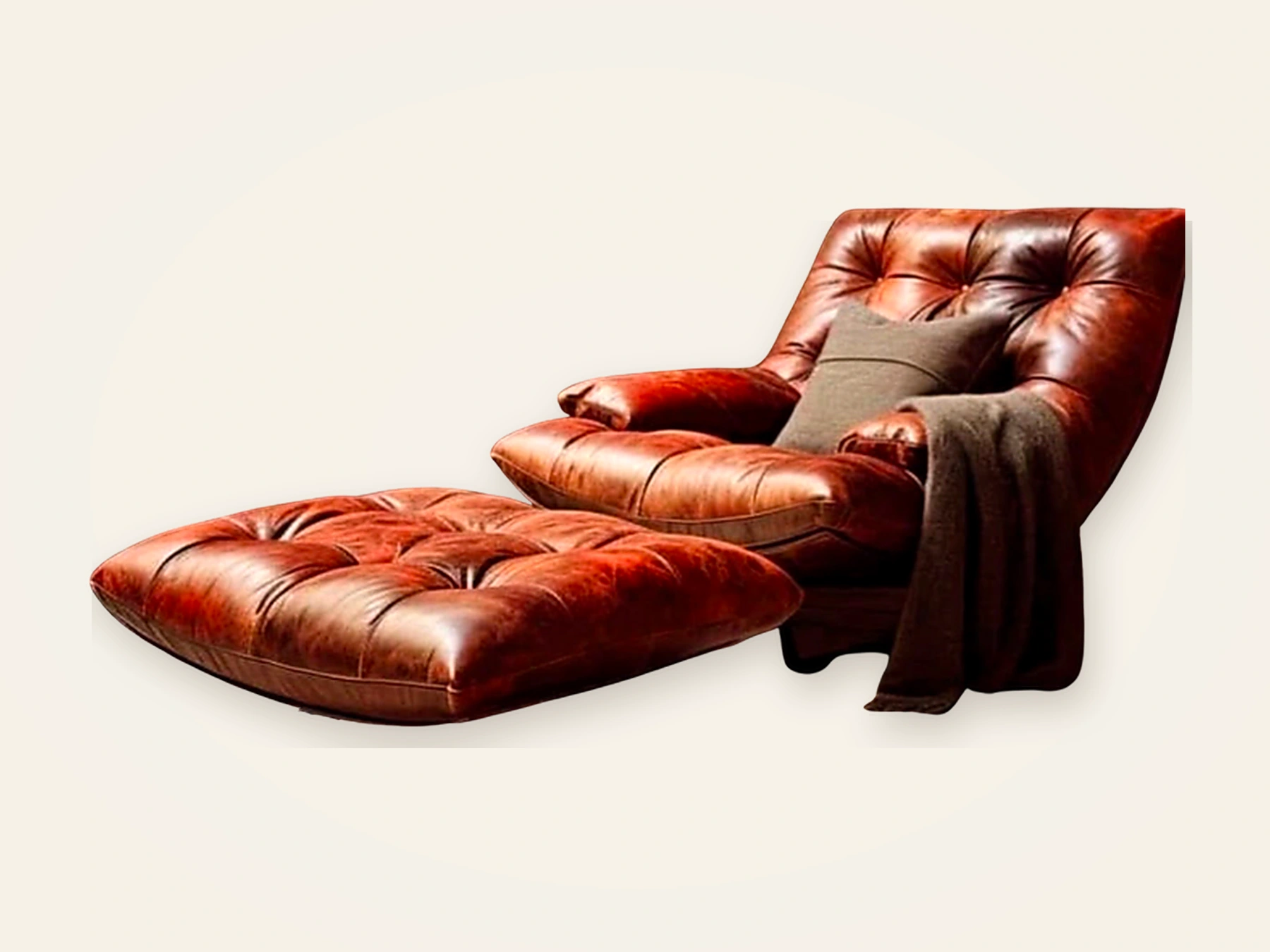 Madison Relax — Sillones & Poltronas en cuero natural, hecho a mano por Munay Cueros Chile