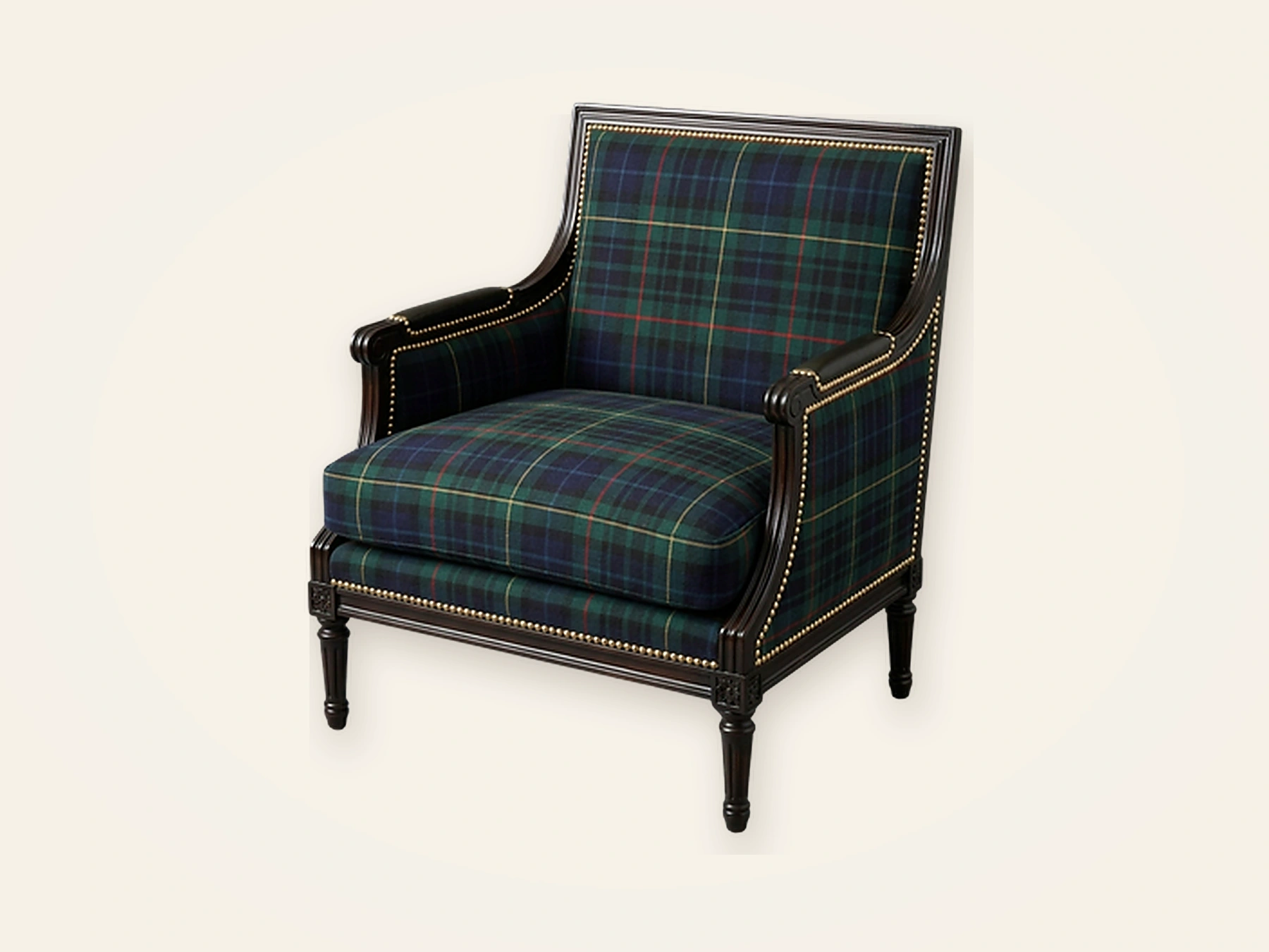 Royal Copperfield — Sillones & Poltronas en casimiro Príncipe de Gales, hecho a mano por Munay Cueros Chile
