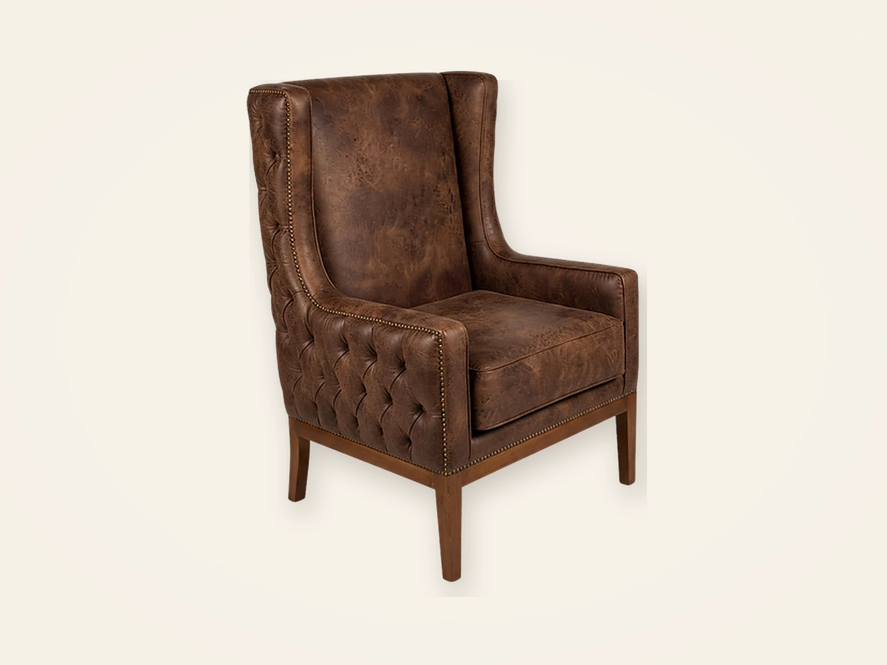 Scott — Sillones & Poltronas en lino natural, hecho a mano por Munay Cueros Chile